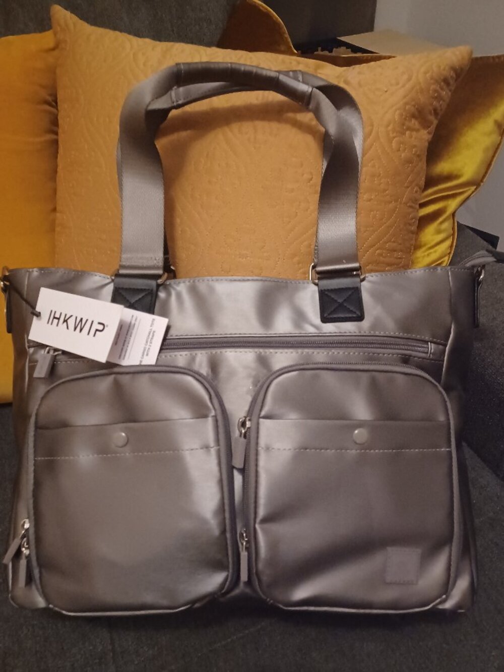 IHKWIP Cargo Catchall Tote/No Crossbody Strap/ Met Stone Gray